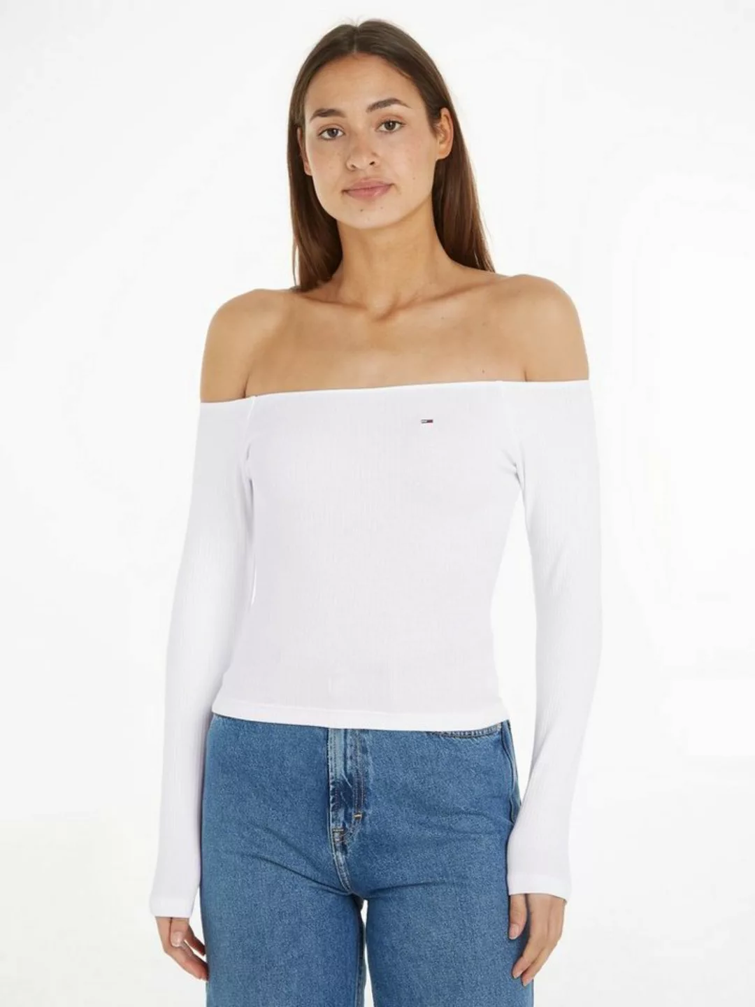 Tommy Jeans Crop-Top mit Tommy Jeans Markenlabel günstig online kaufen