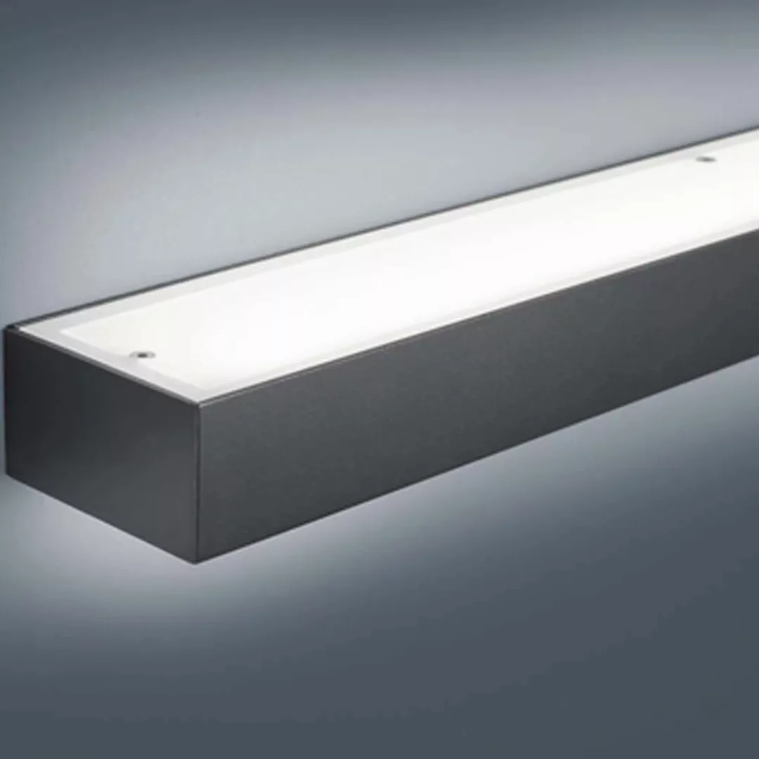 LED Wandleuchte Theia in Schwarz-matt 24W 1410lm 900mm günstig online kaufen