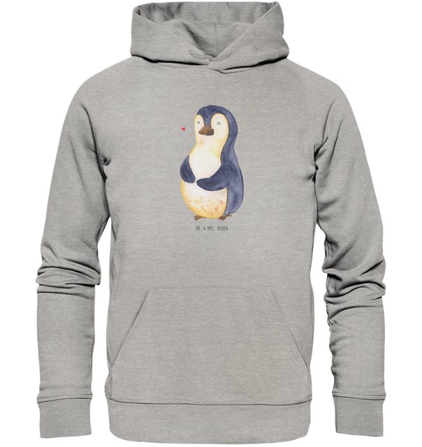 Mr. & Mrs. Panda Hoodie Größe XXL Pinguin Diät - Heather Grey - Geschenk, g günstig online kaufen