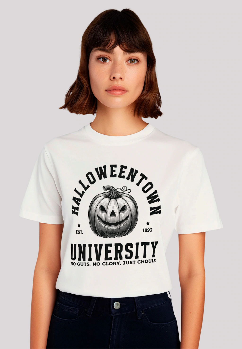 F4NT4STIC T-Shirt "Halloween University Halloweentown pumpkin", Premium Qua günstig online kaufen