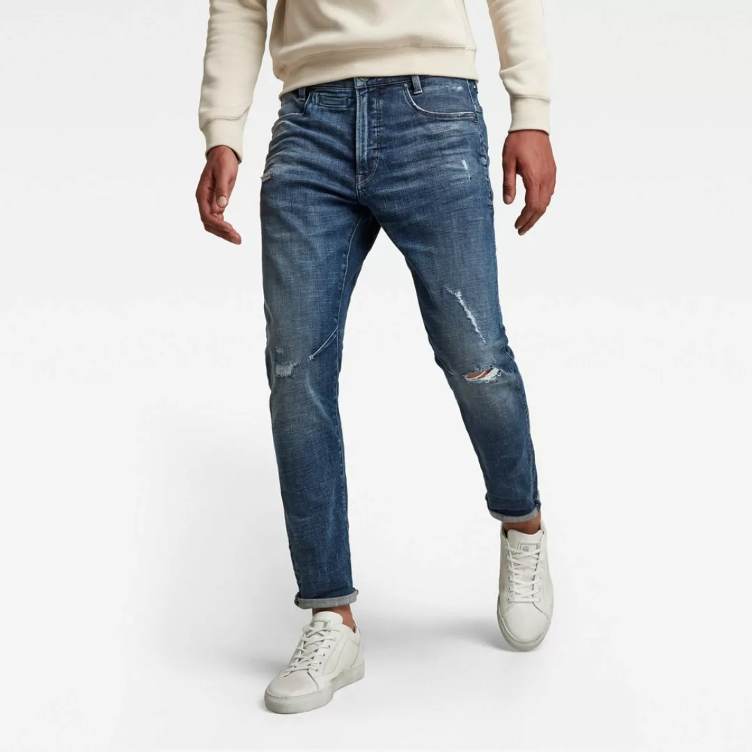 G-star D-staq 3d Slim Jeans 31 Faded Ripped Baltic Sea günstig online kaufen