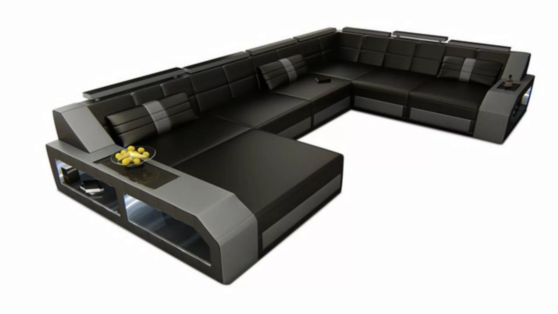 Sofa Dreams Wohnlandschaft Ledercouch Leder Sofa Matera XXL U Form Ledersof günstig online kaufen