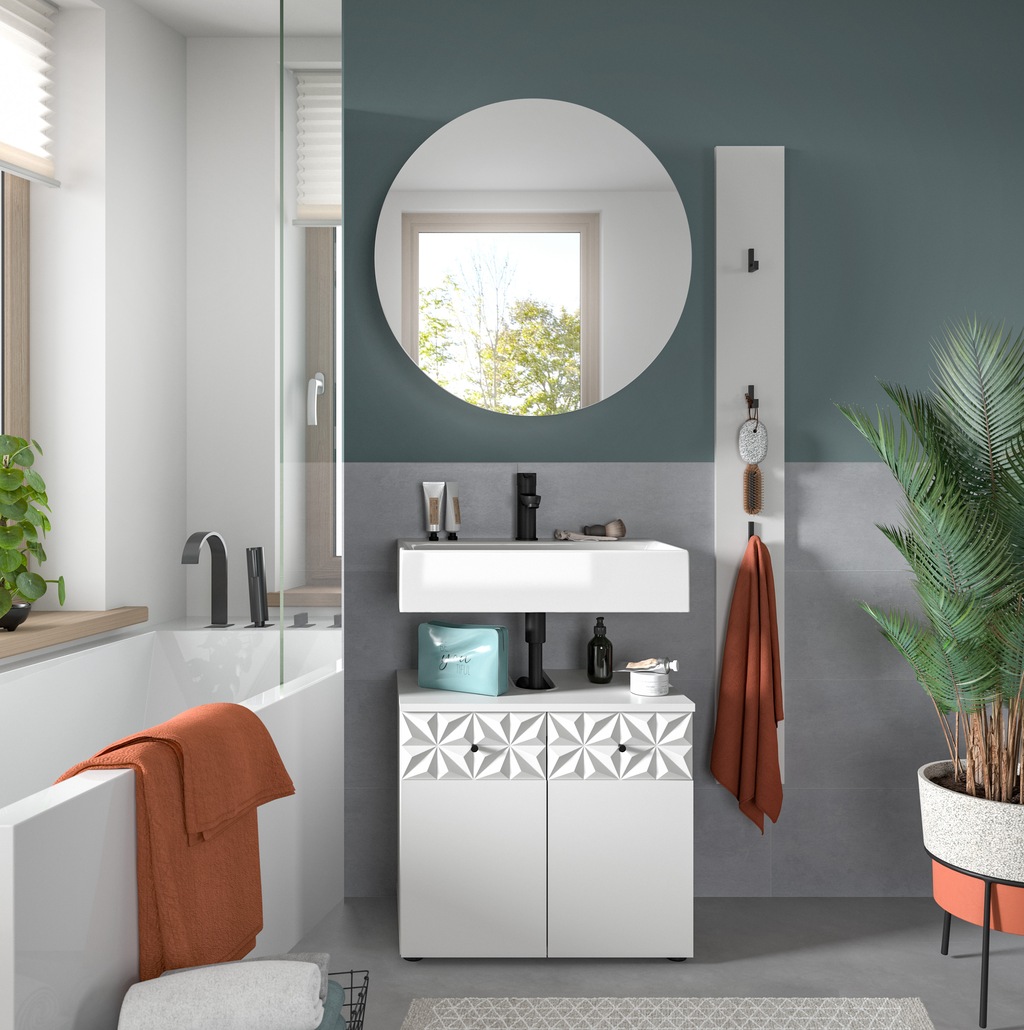 INOSIGN Badezimmer-Set "VICENZA, TOPSELLER, Breite 91cm, 3-teilig, mit Orna günstig online kaufen