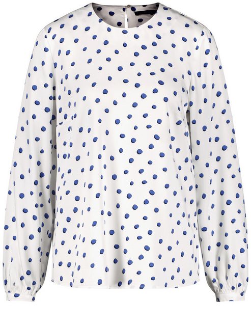 Taifun Langarmbluse Bluse mit Dots-Print günstig online kaufen