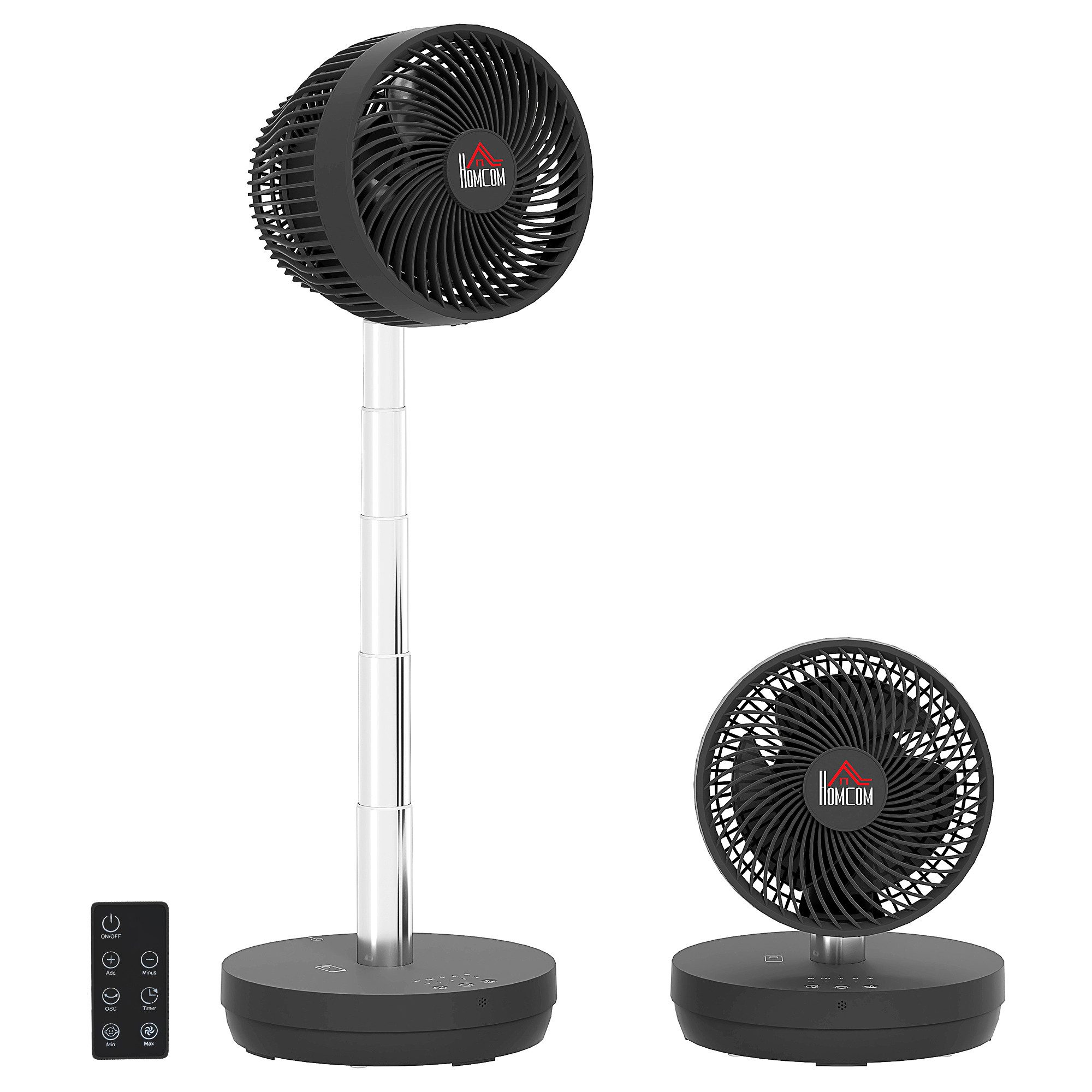 HOMCOM Standventilator Tischventilator mit Fernbedienung und günstig online kaufen