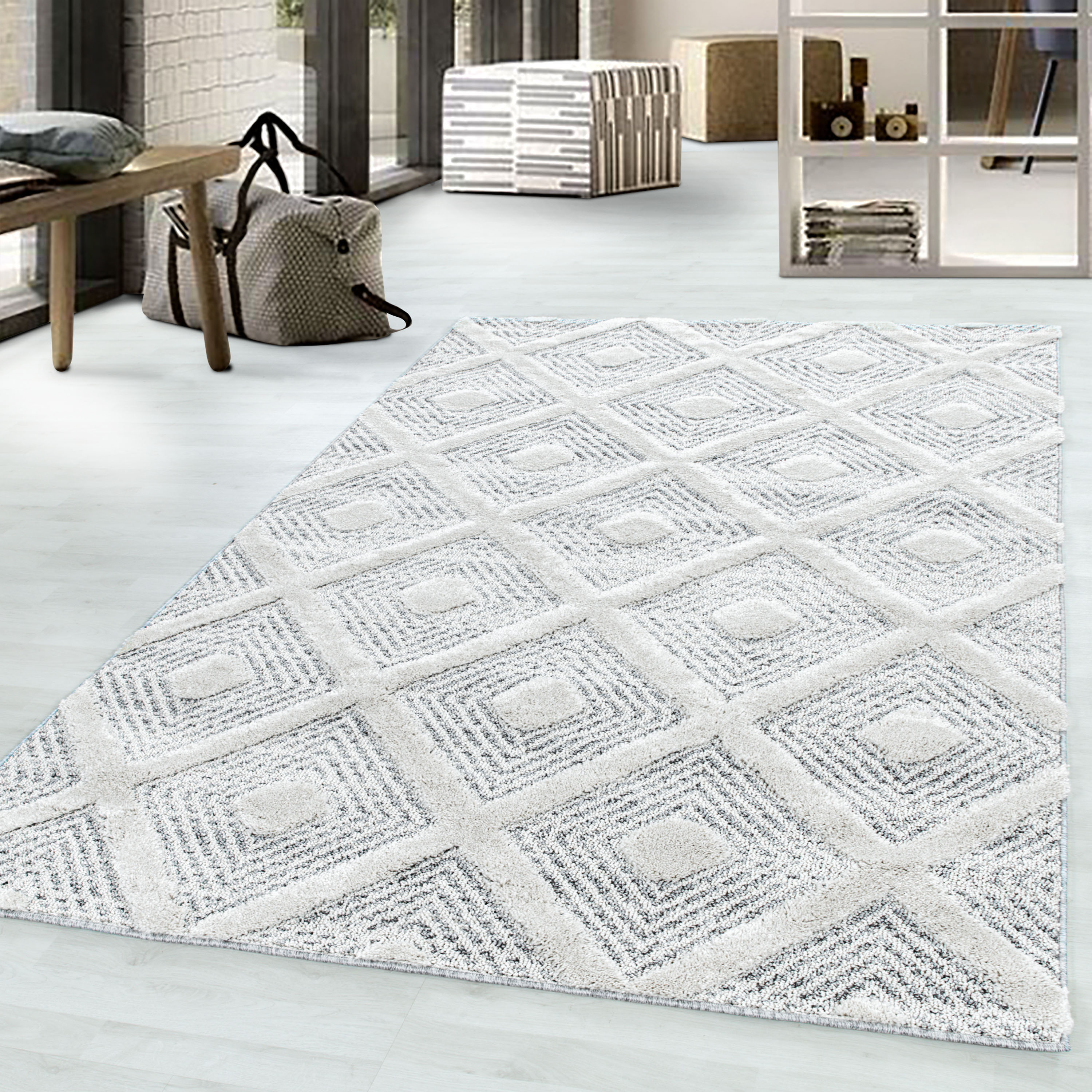 Ayyildiz Teppiche Teppich »PISA 4707«, rechteckig, 20 mm Höhe, Läufer, rund günstig online kaufen
