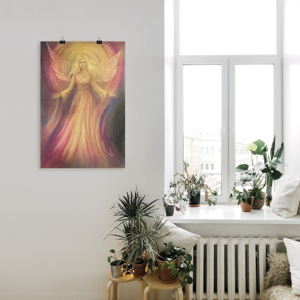 Artland Wandbild "Engel Licht Liebe - Spirituelle Malerei", Religion, (1 St günstig online kaufen