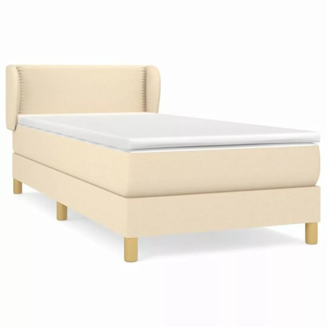 vidaXL Boxspringbett Bett Boxspringbett mit Matratze & Topper Stoff verschi günstig online kaufen