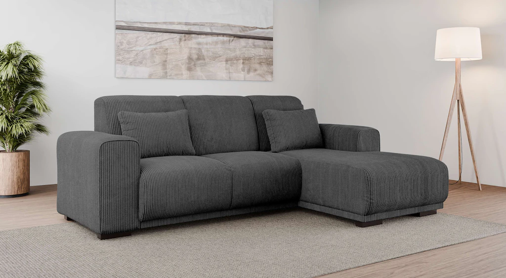 Home affaire Ecksofa "BORNHOLM L-Form mit Recamiere, Maße B/T/H: 234/162/85 günstig online kaufen
