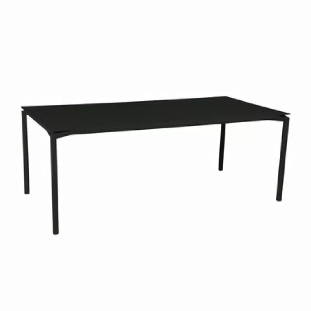 rechteckiger Tisch Calvi metall schwarz / 195 x 95 cm - Aluminium / 10 bis günstig online kaufen
