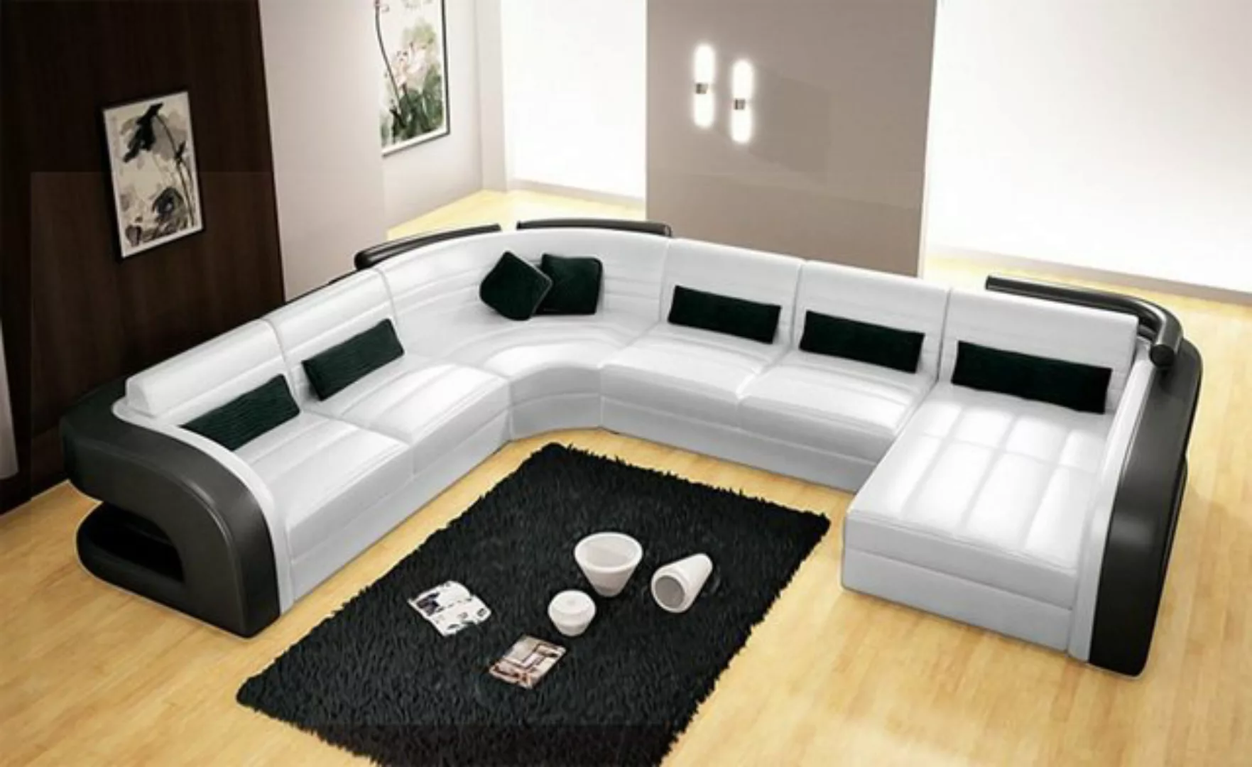 JVmoebel Ecksofa, Luxuriöse Wohnzimmer Eckgarnitur Ecksofa Eckcouch Sofa Po günstig online kaufen