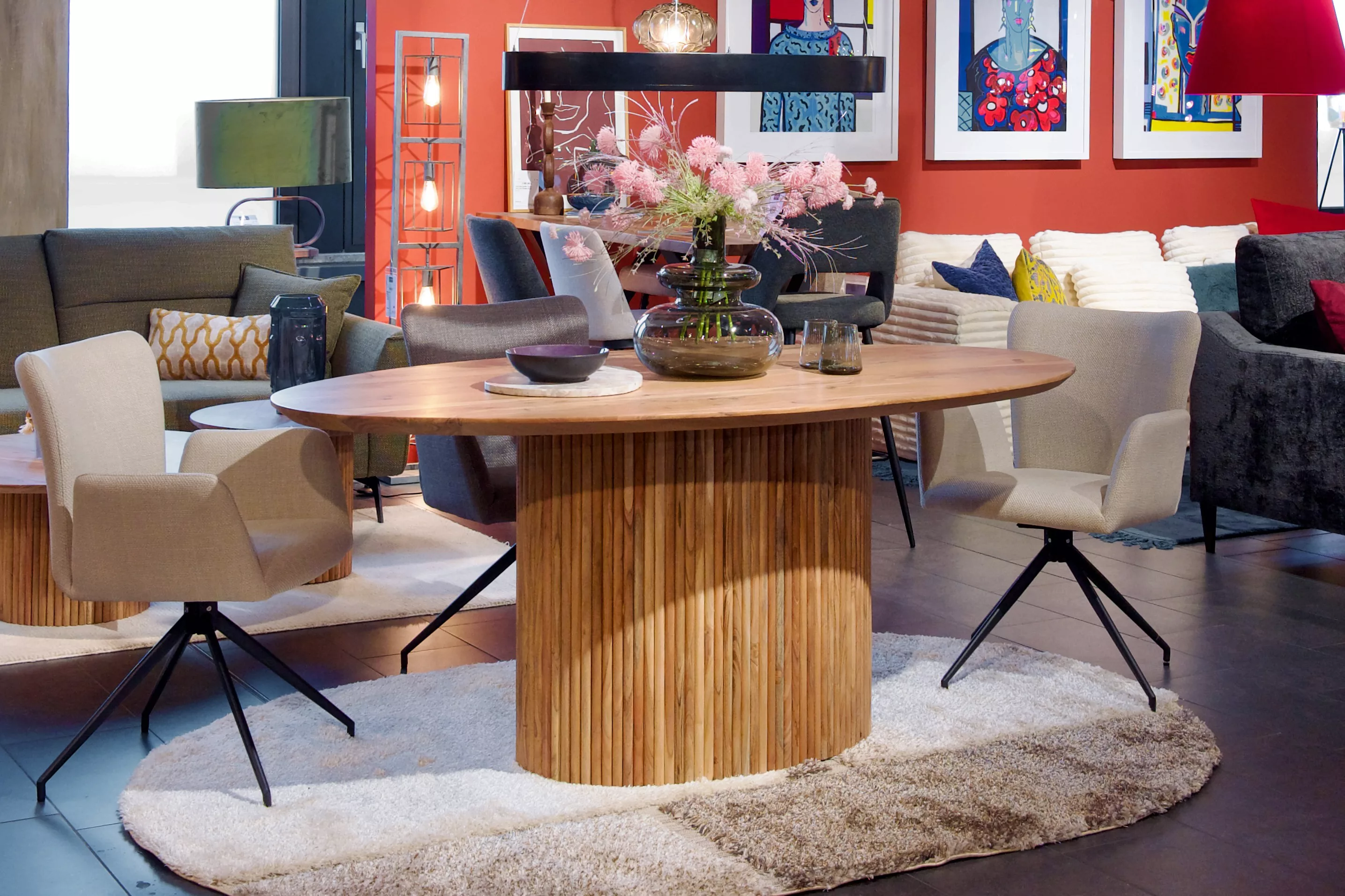 Ovaler Esstisch Britam 180 cm aus Akazienholz günstig online kaufen