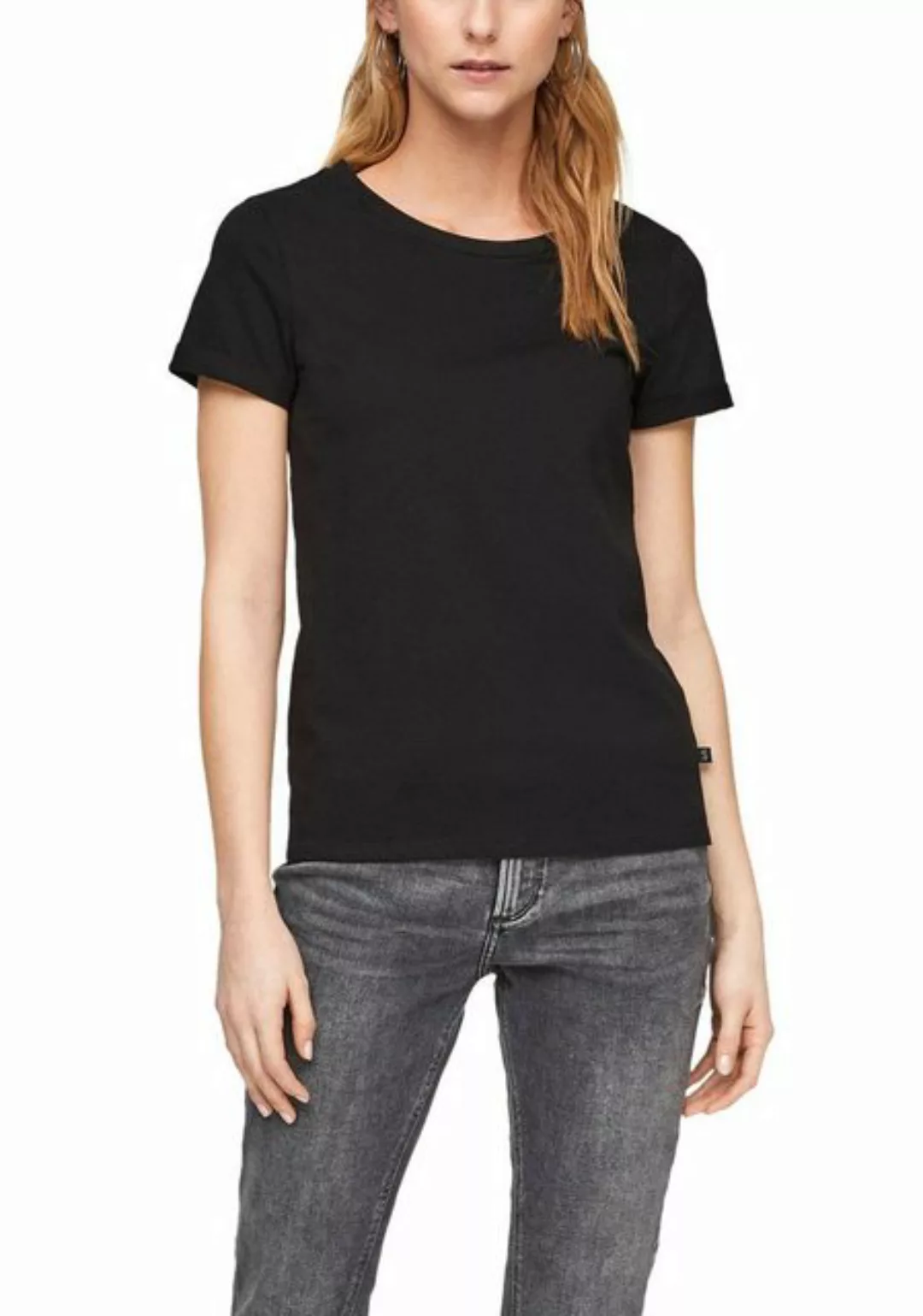 QS T-Shirt im lässigen Basic Look günstig online kaufen