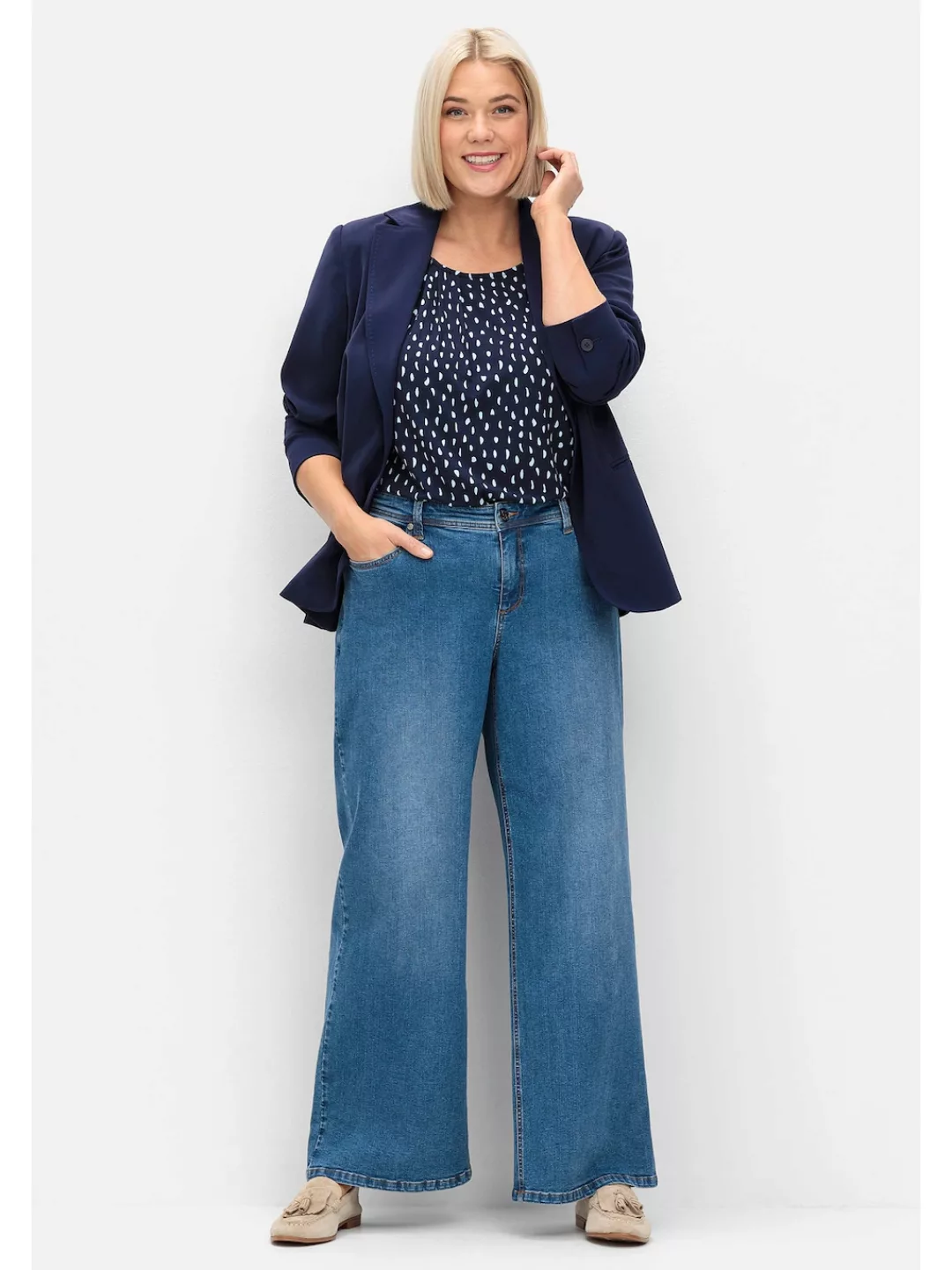 Sheego Stretch-Jeans "Große Größen", in Curvy-Schnitt VERENA günstig online kaufen