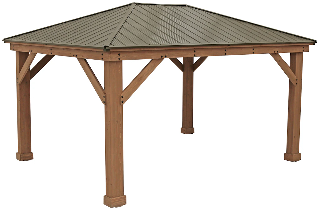 Westmann Pavillon Devon natur Holz B/H/L: ca. 490x315x371 cm günstig online kaufen