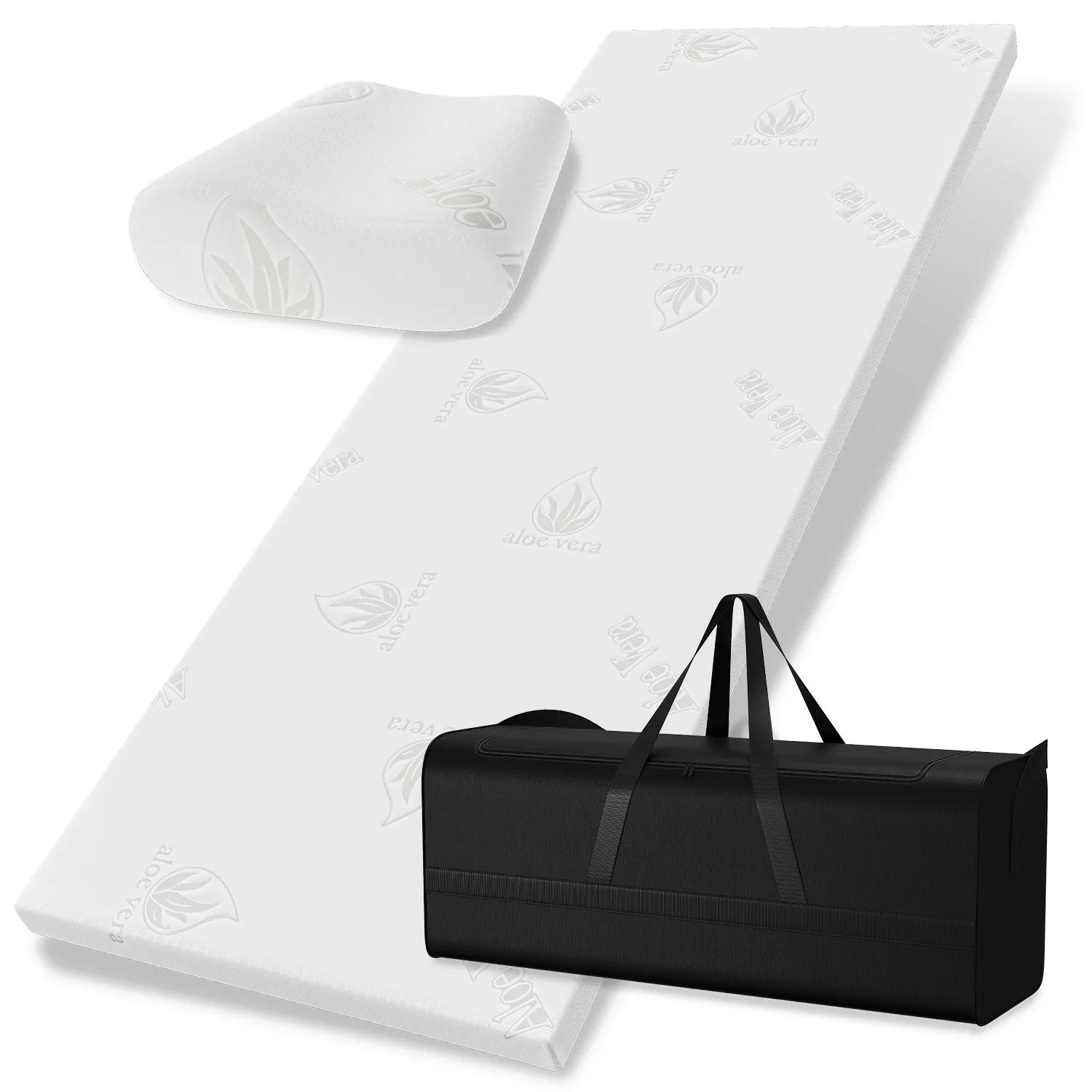 Bestschlaf Reise-Set Topper Matratzenauflage & Kissen »Aloe Vera«, 75x200cm günstig online kaufen