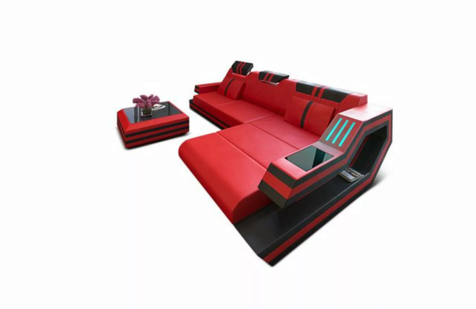 Sofa Dreams Ecksofa Ledercouch Ledersofa Ravenna L Form Leder Sofa, Couch, günstig online kaufen