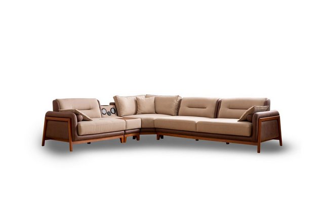 Xlmoebel Ecksofa Hochwertiges Ecksofa in L-Form in Beige für das Wohnzimmer günstig online kaufen