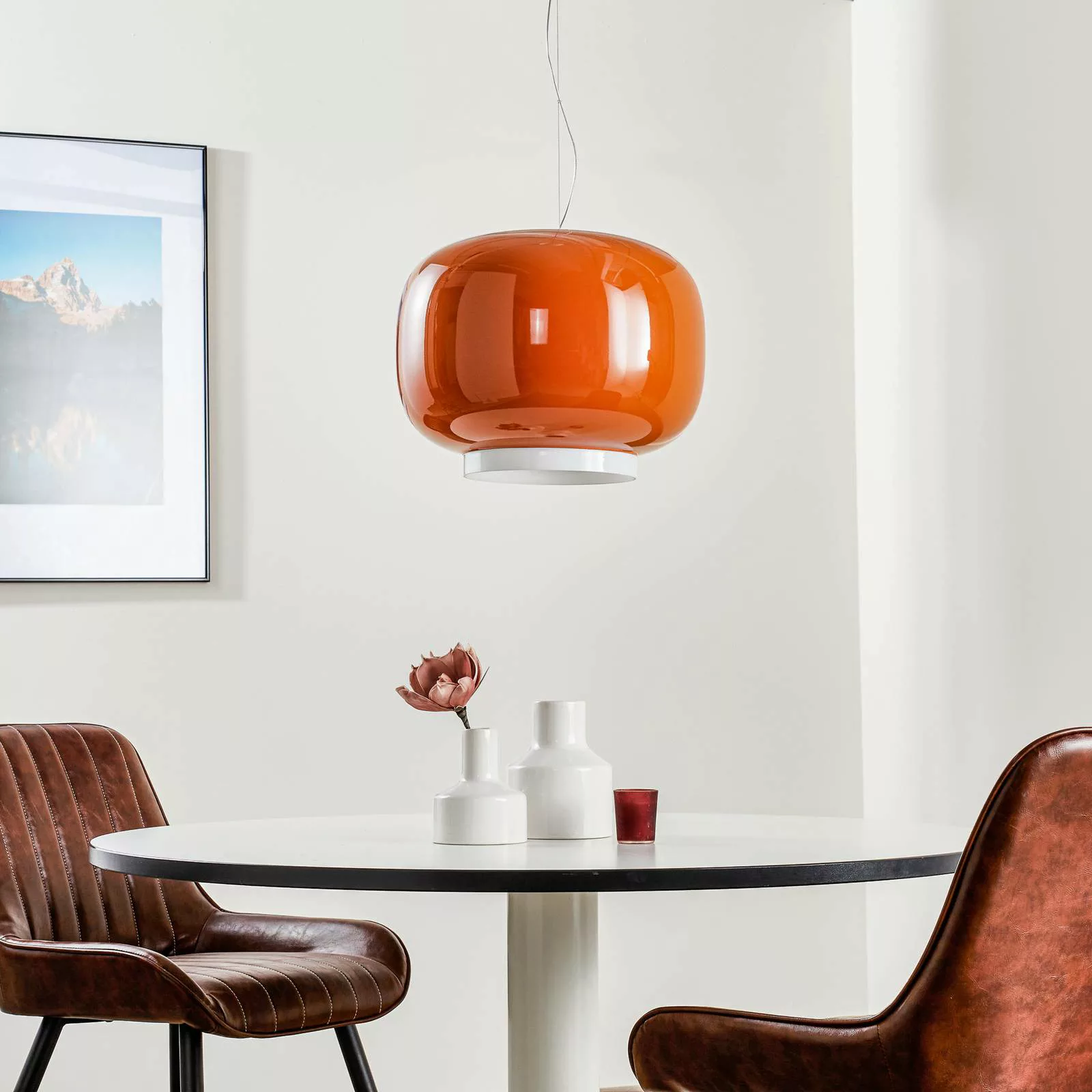 Foscarini Chouchin 1 LED-Hängeleuchte, orange günstig online kaufen