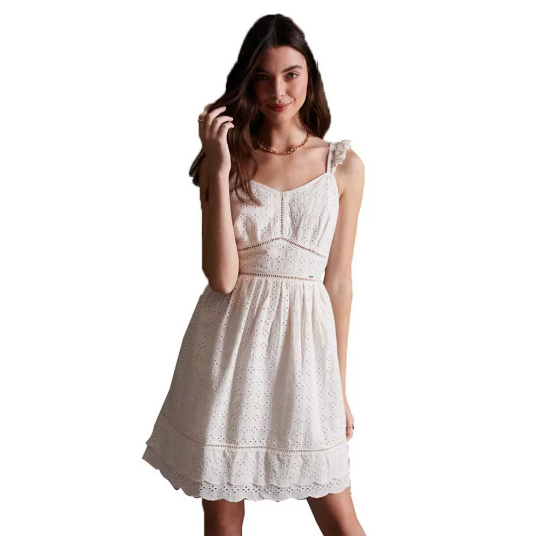 Superdry Gia Cami Kurzes Kleid L White günstig online kaufen