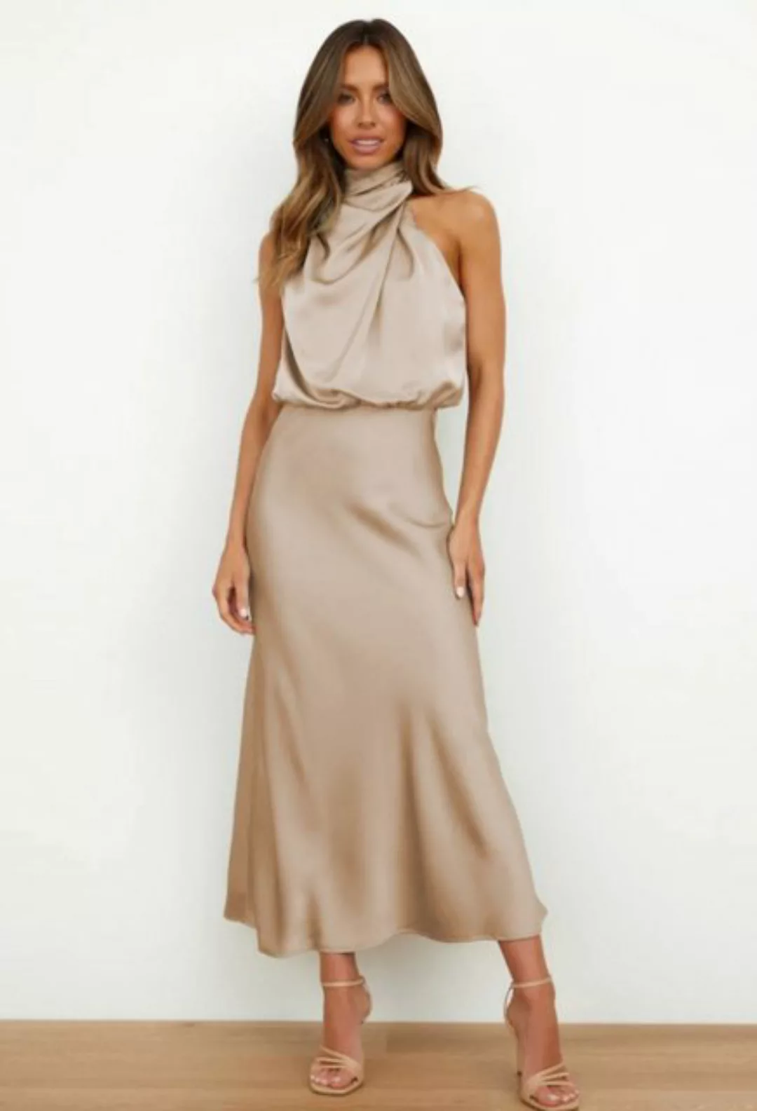SEGUEN Strandkleid Hochwertiges ärmelloses Kleid, modisch und elegant (Leic günstig online kaufen
