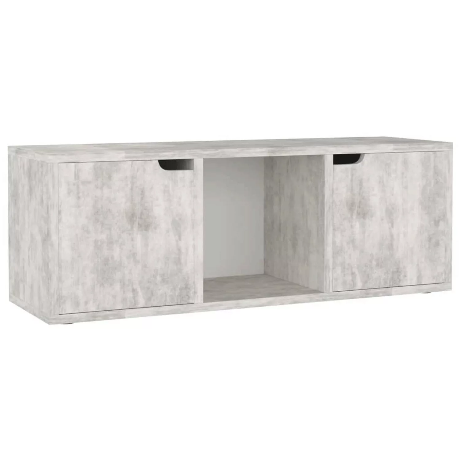 Tv-schrank Beton-optik 88,5x27,5x30,5 Cm Spanplatte günstig online kaufen