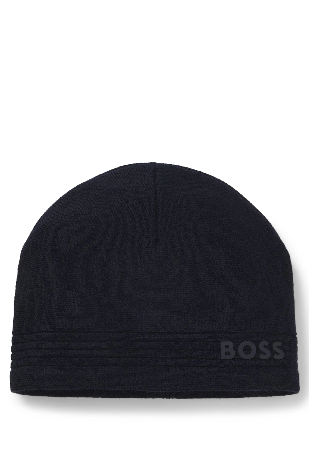BOSS GREEN Beanie "Afleece Beanie X", mit gummiertem Logo günstig online kaufen