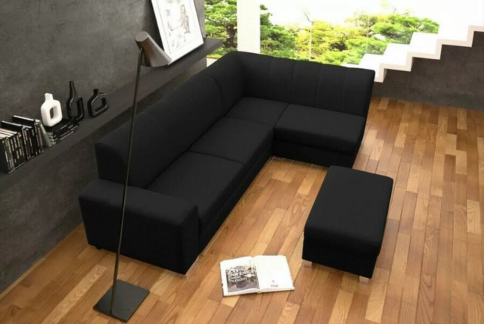 JVmoebel Ecksofa, Sofa Schlafsofa Designer Sofa mit Bettfunktion + Bettkast günstig online kaufen