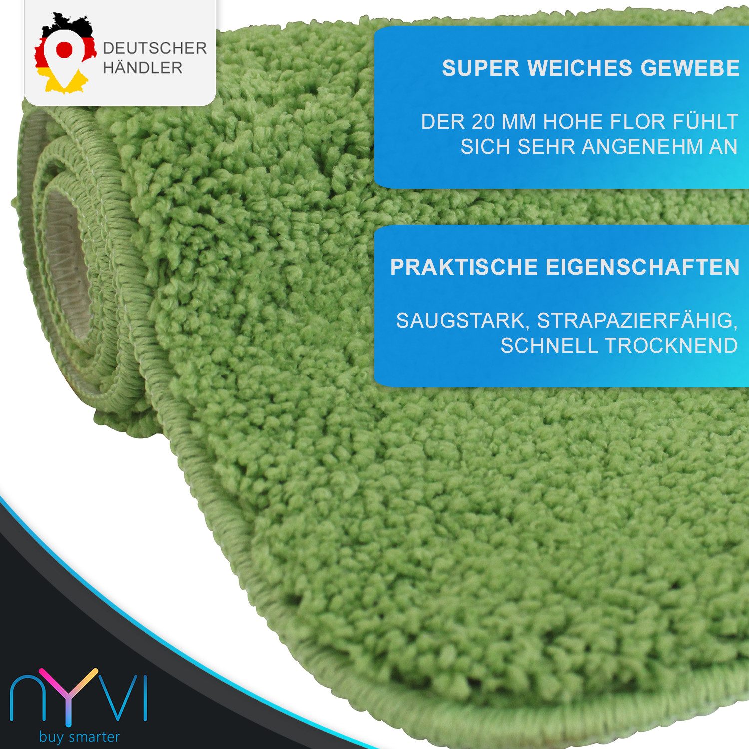 NYVI Badematte Badematten Set 2 teilig günstig online kaufen