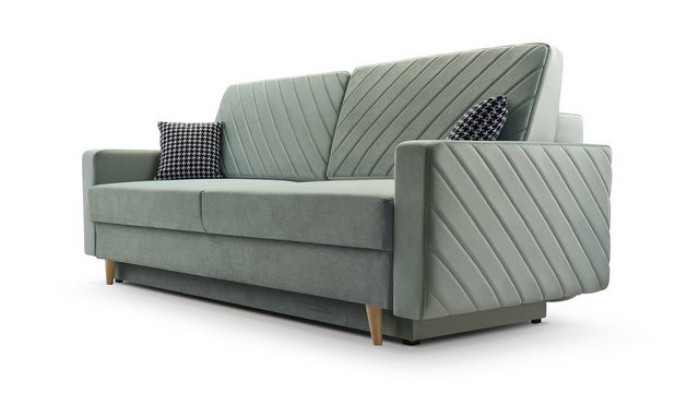 MOEBLO Schlafsofa CALIFORNIA, Sofa aus Samtstoff Couch für Wohnzimmer Sofag günstig online kaufen