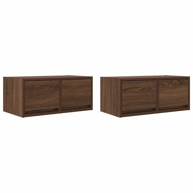 vidaXL TV-Schrank TV-Schränke 2 Stk. Braun Eichen-Optik 60x31x25,5 cm (1-St günstig online kaufen