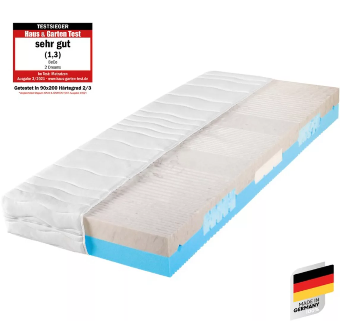 Beco Komfortschaummatratze "2 Dreams", 21 cm hoch, Raumgewicht: 35 kg/m³, ( günstig online kaufen