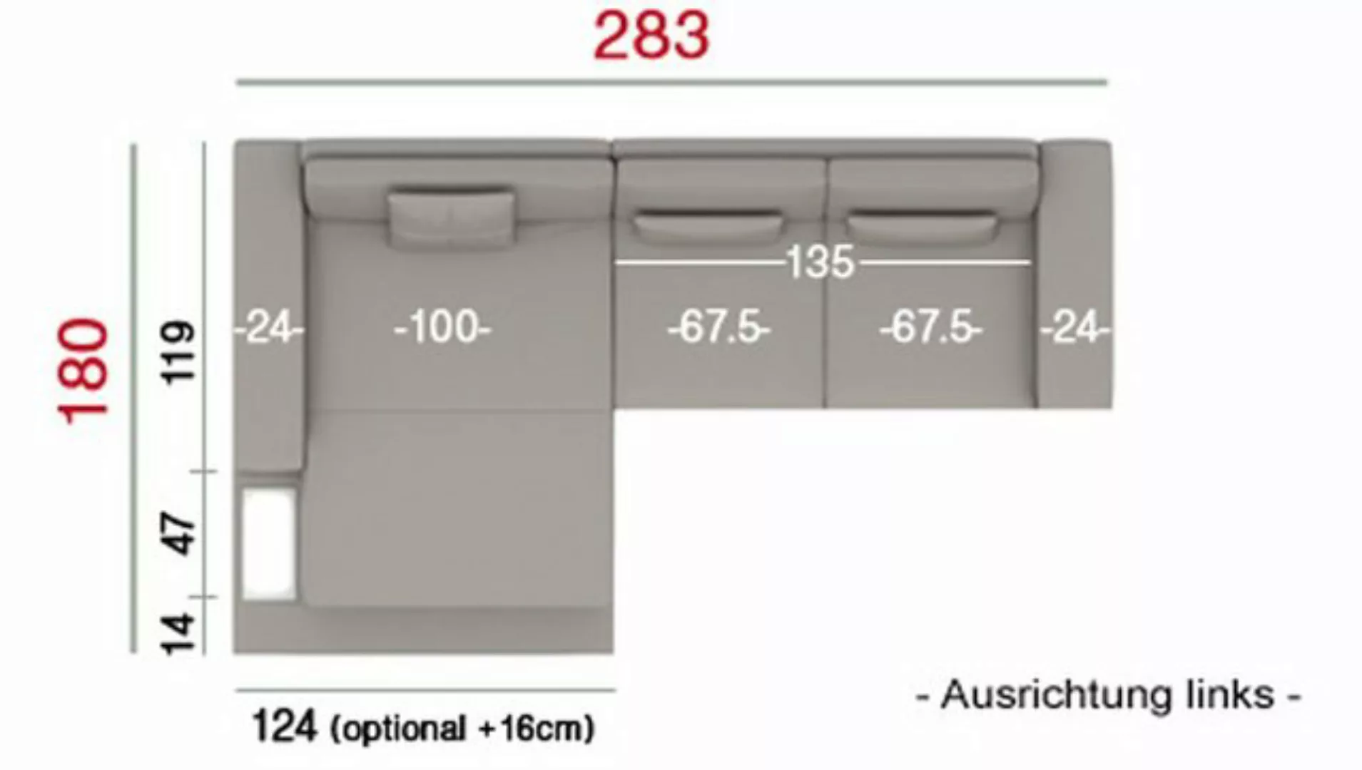 BULLHOFF Wohnlandschaft Wohnlandschaft Ledersofa Ecksofa Designsofa Eckcouc günstig online kaufen