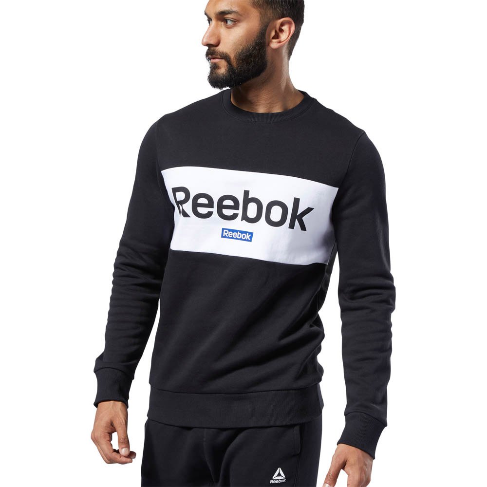 Reebok Training Essentials Big Logo Crew Pullover S Black günstig online kaufen