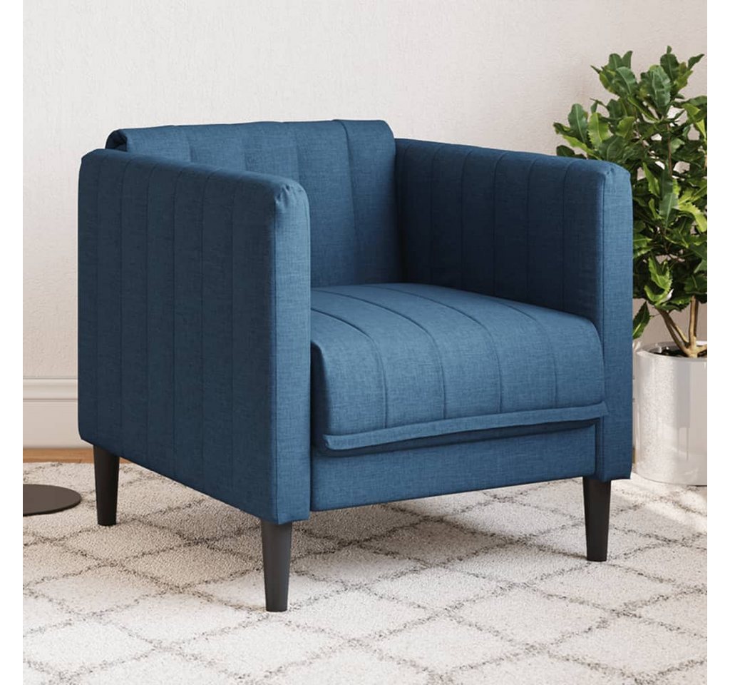 vidaXL Sofa Sessel Blau Stoff günstig online kaufen