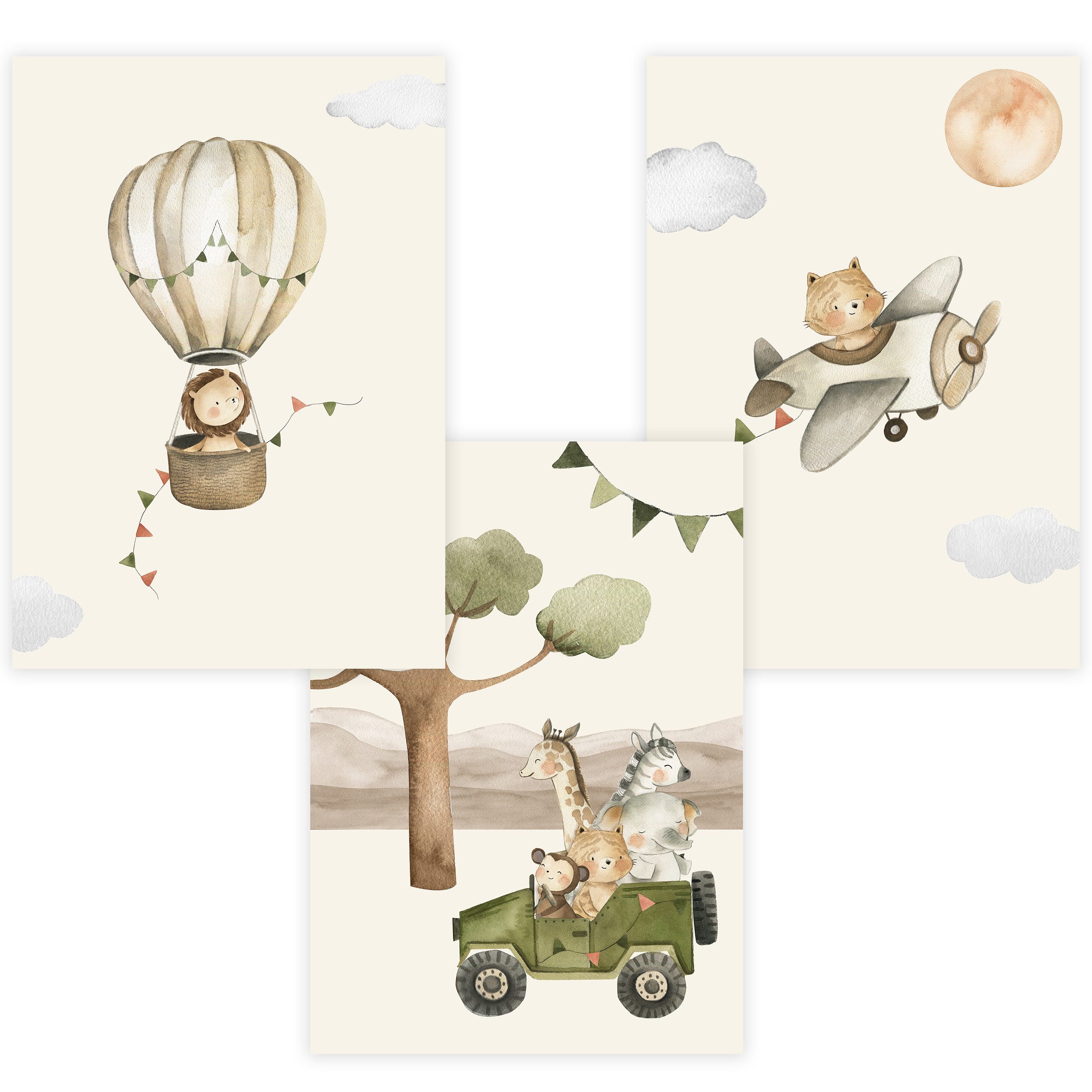 WANDKIND Poster Kinderzimmer Poster 3er Set günstig online kaufen