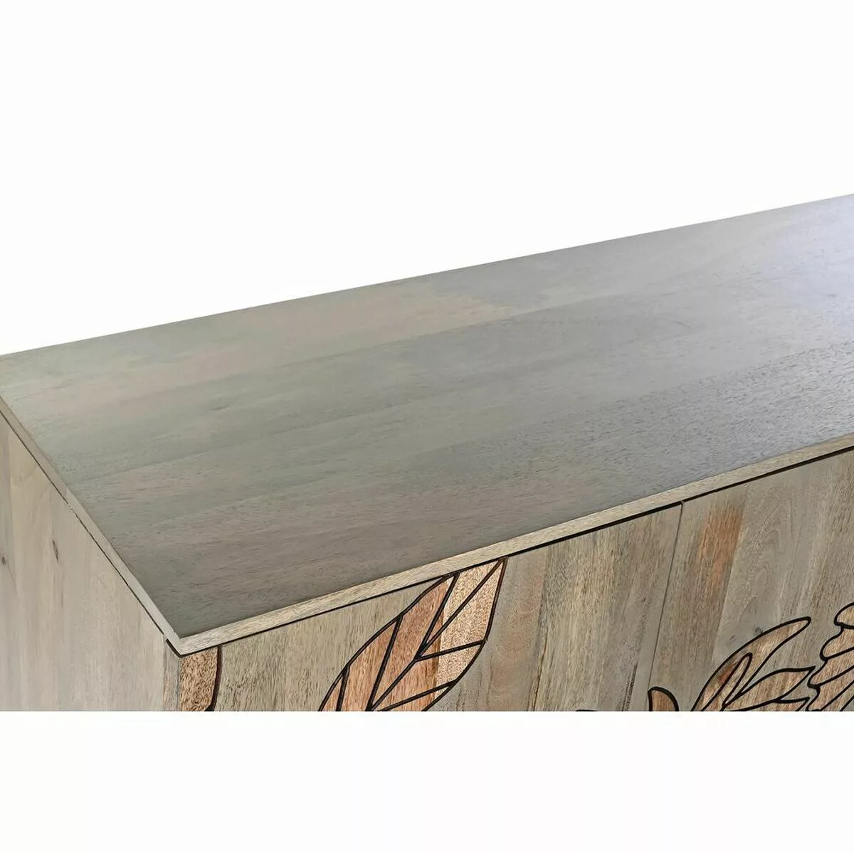 Anrichte Dkd Home Decor Natürlich Grau Metall Mango-holz (177 X 45 X 74 Cm) günstig online kaufen