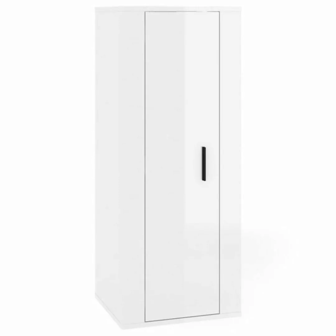 furnicato TV-Schrank TV-Wandschrank Hochglanz-Weiß 40x34,5x100 cm (1-St) günstig online kaufen