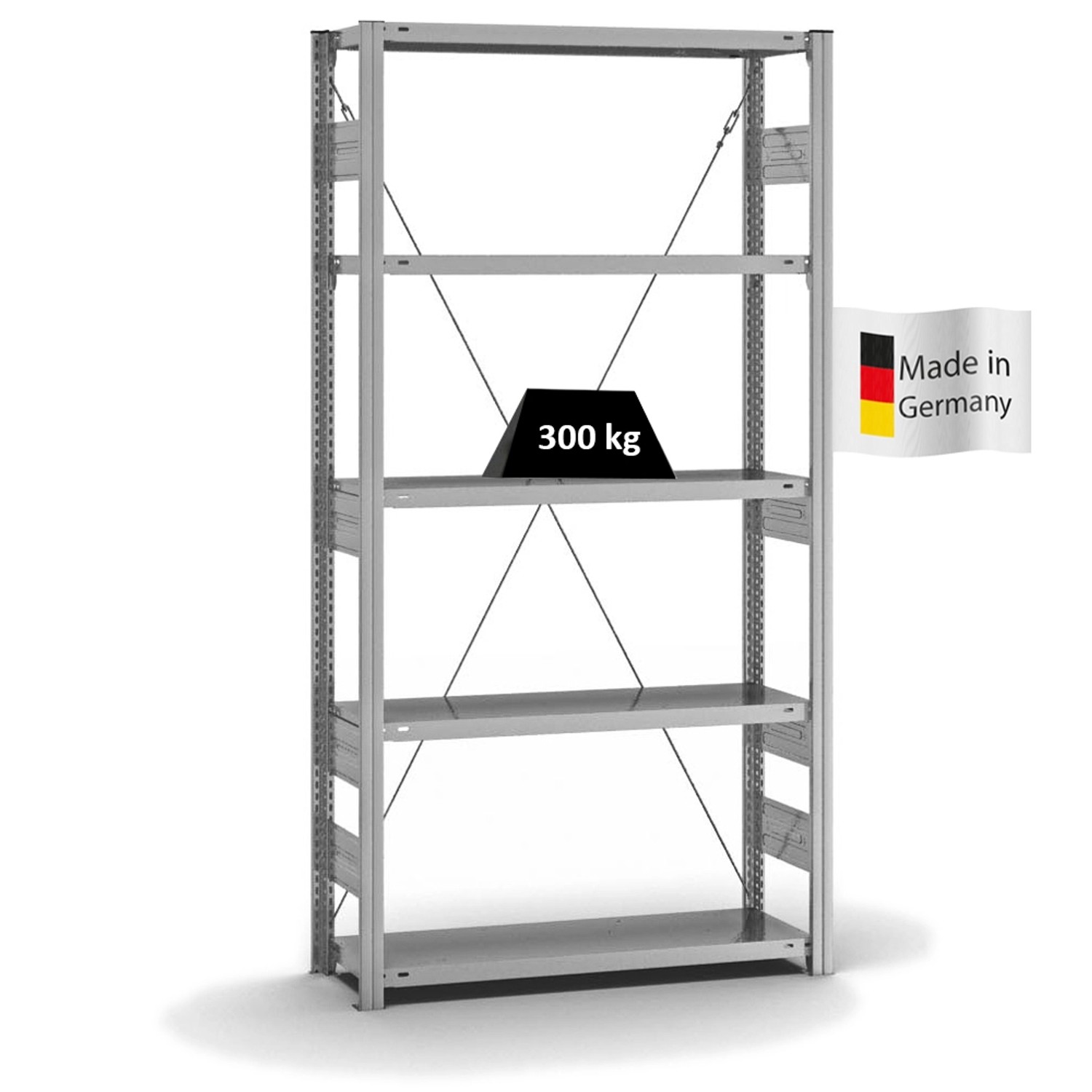 PROREGAL Fachbodenregal Stecksystem T-Profil Heavy-Duty Grundregal HxBxT 20 günstig online kaufen