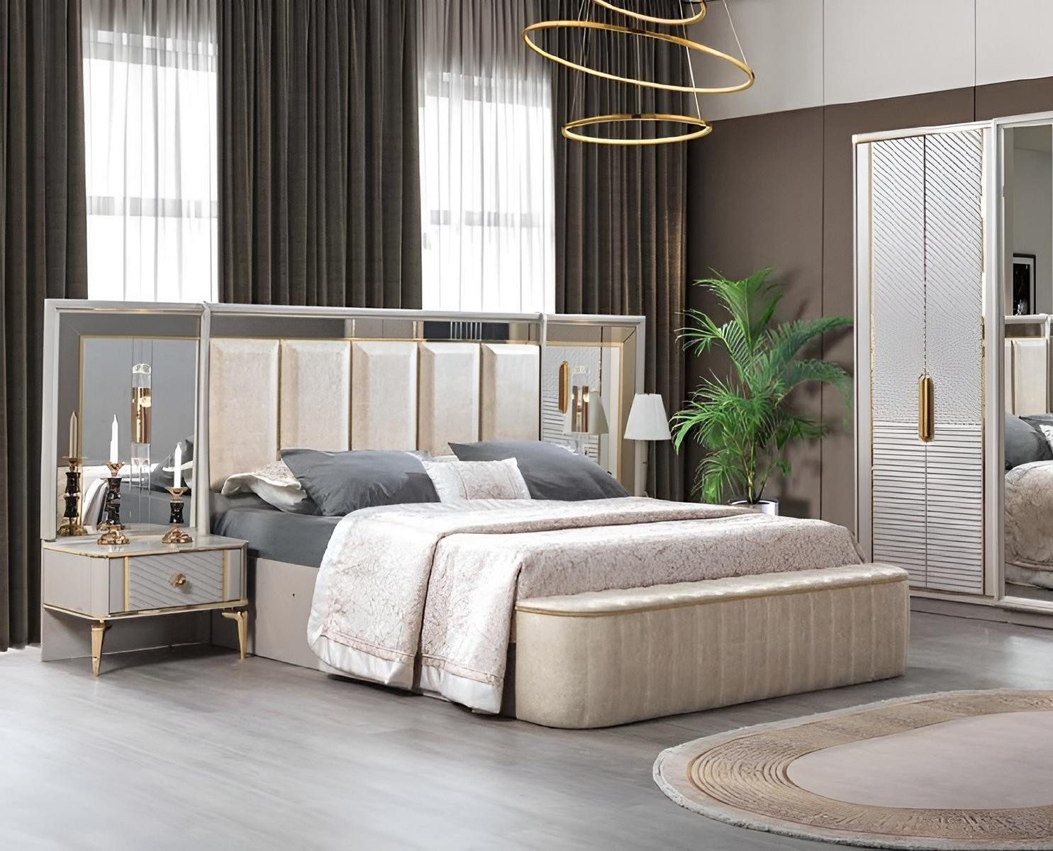 JVmoebel Schlafzimmer-Set Luxus Schlafzimmer Set Komplettes günstig online kaufen