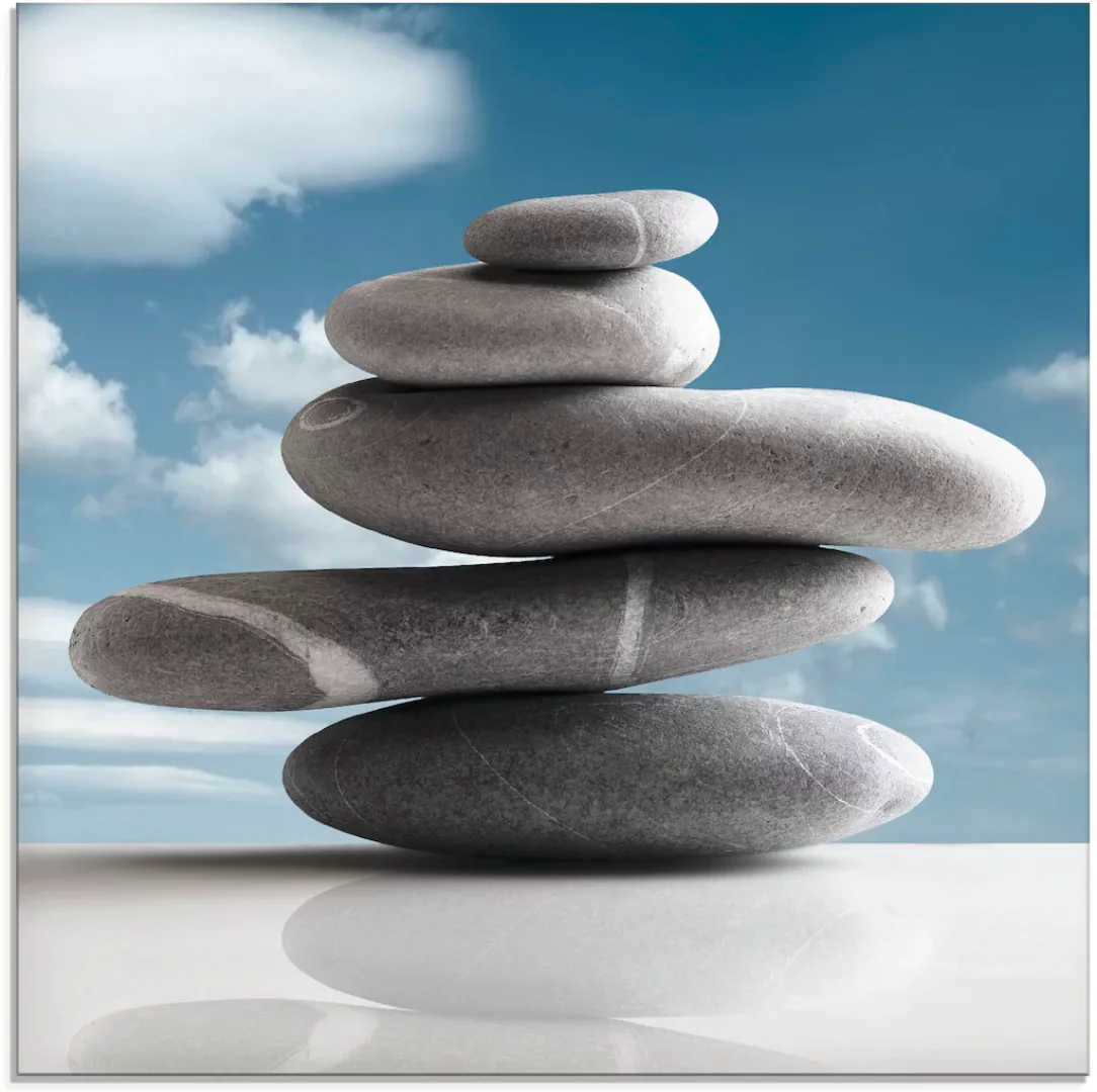 Artland Glasbild "Stapel von fünf Steinen", Zen, (1 St.) günstig online kaufen