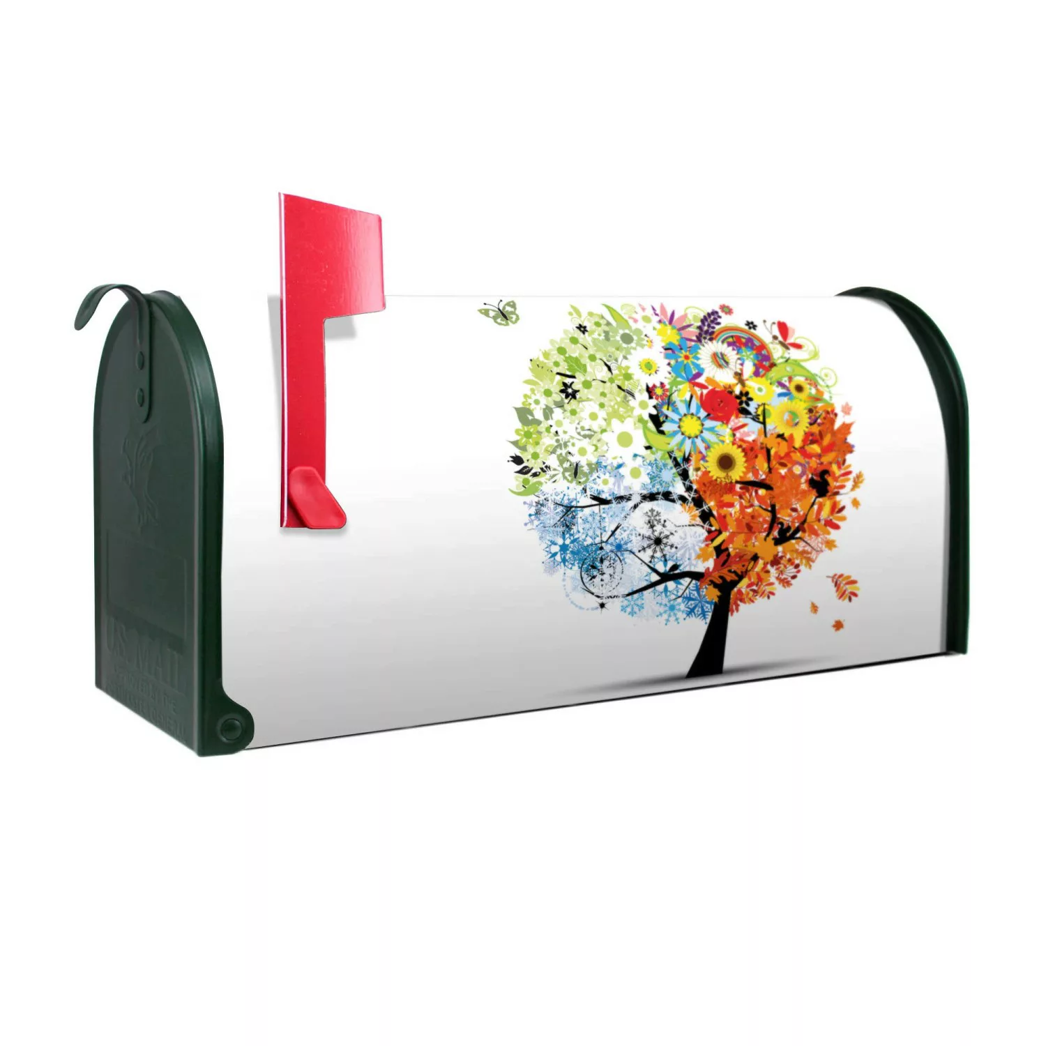 Banjado Amerikanischer Briefkasten Grün 48x22x16cm US Mailbox Letterbox Pos günstig online kaufen