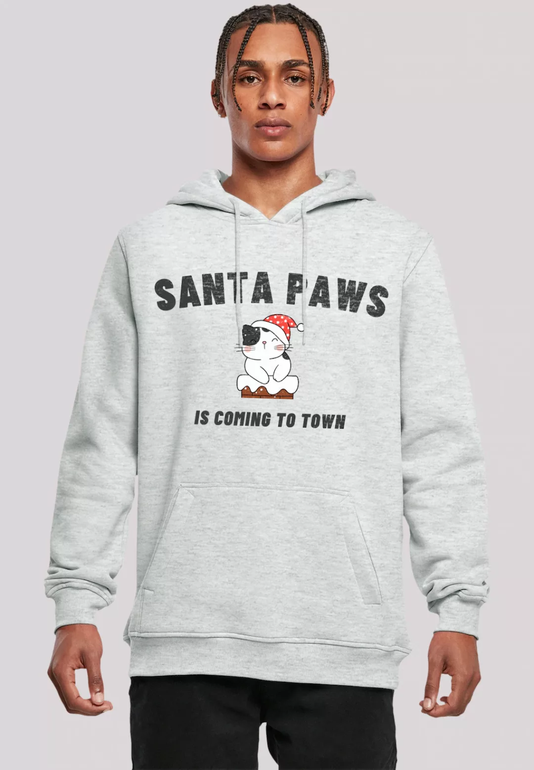 F4NT4STIC Kapuzenpullover "Santa Paws Christmas Cat", Premium Qualität, Roc günstig online kaufen