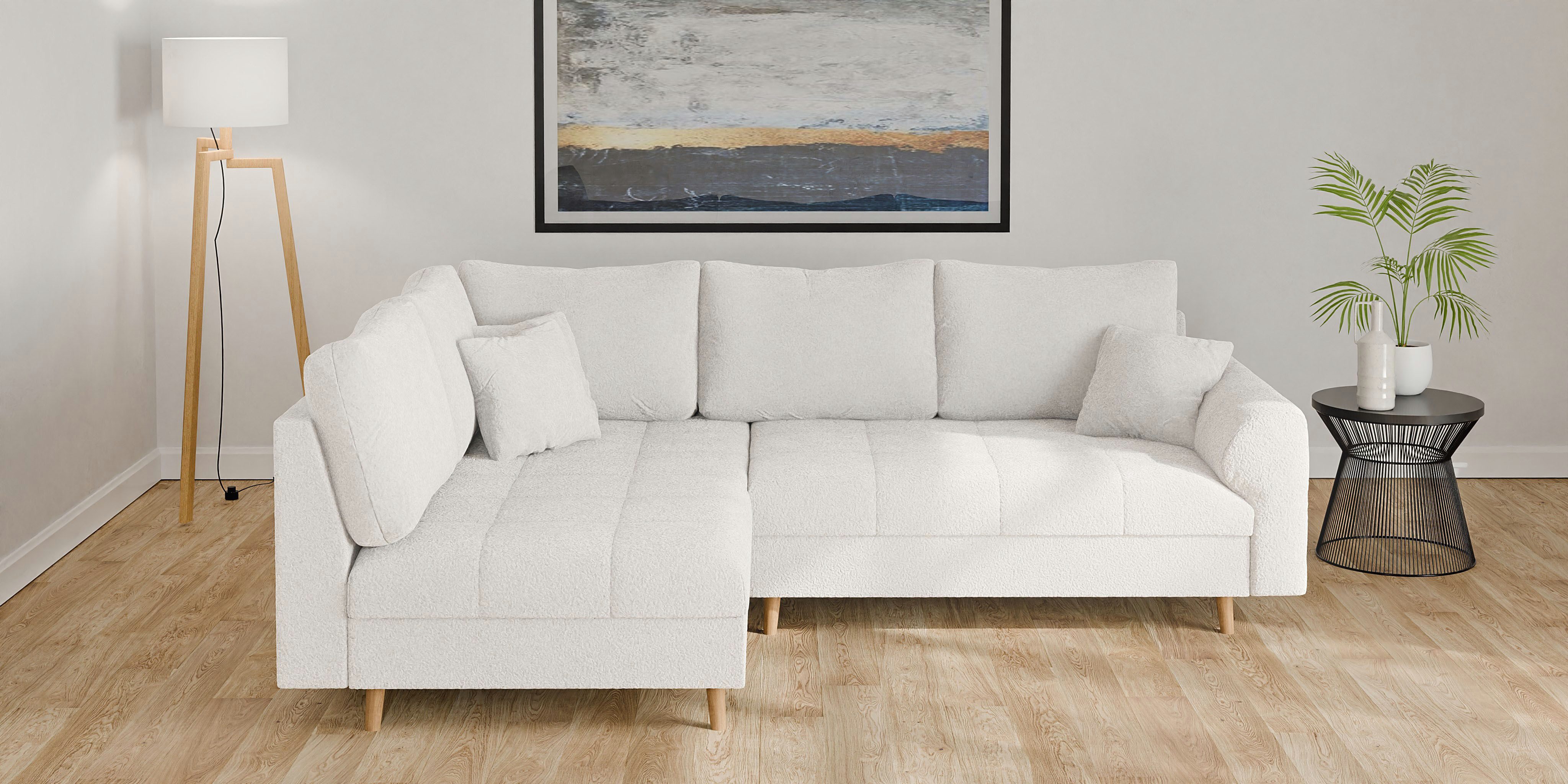 Home affaire Ecksofa "CHARRE L-Form mit Ottomane, Maße B/T/H: 231/161/81 cm günstig online kaufen