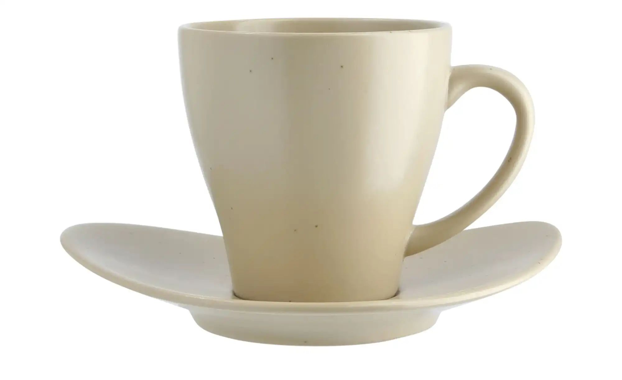 ASA SELECTION Tasse mit Untertasse  Cuba Panna ¦ beige ¦ Maße (cm): H: 9  Ø günstig online kaufen