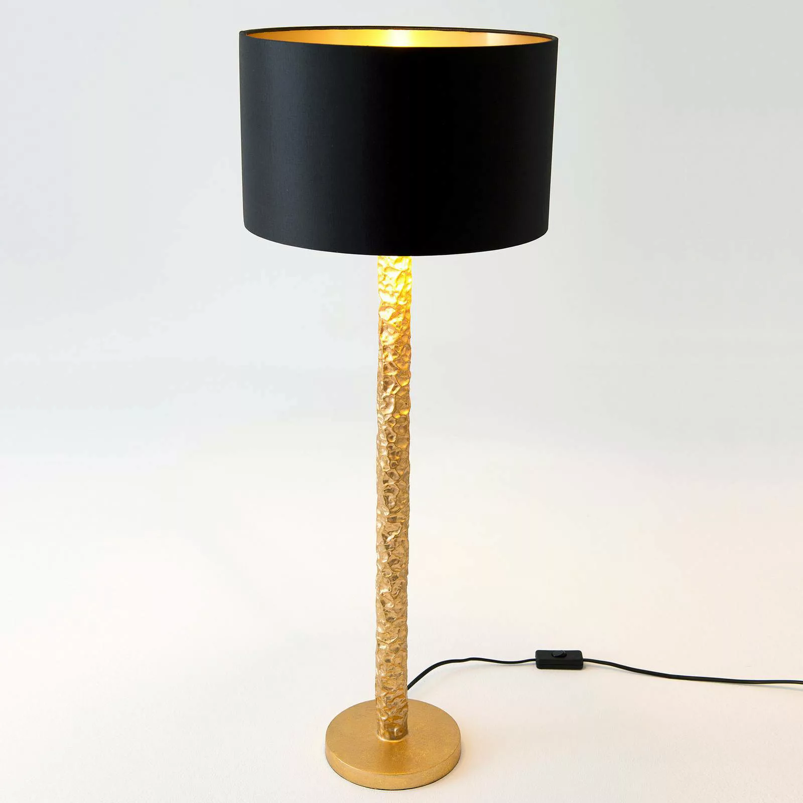 Tischlampe Cancelliere Rotonda schwarz/gold 79 cm günstig online kaufen