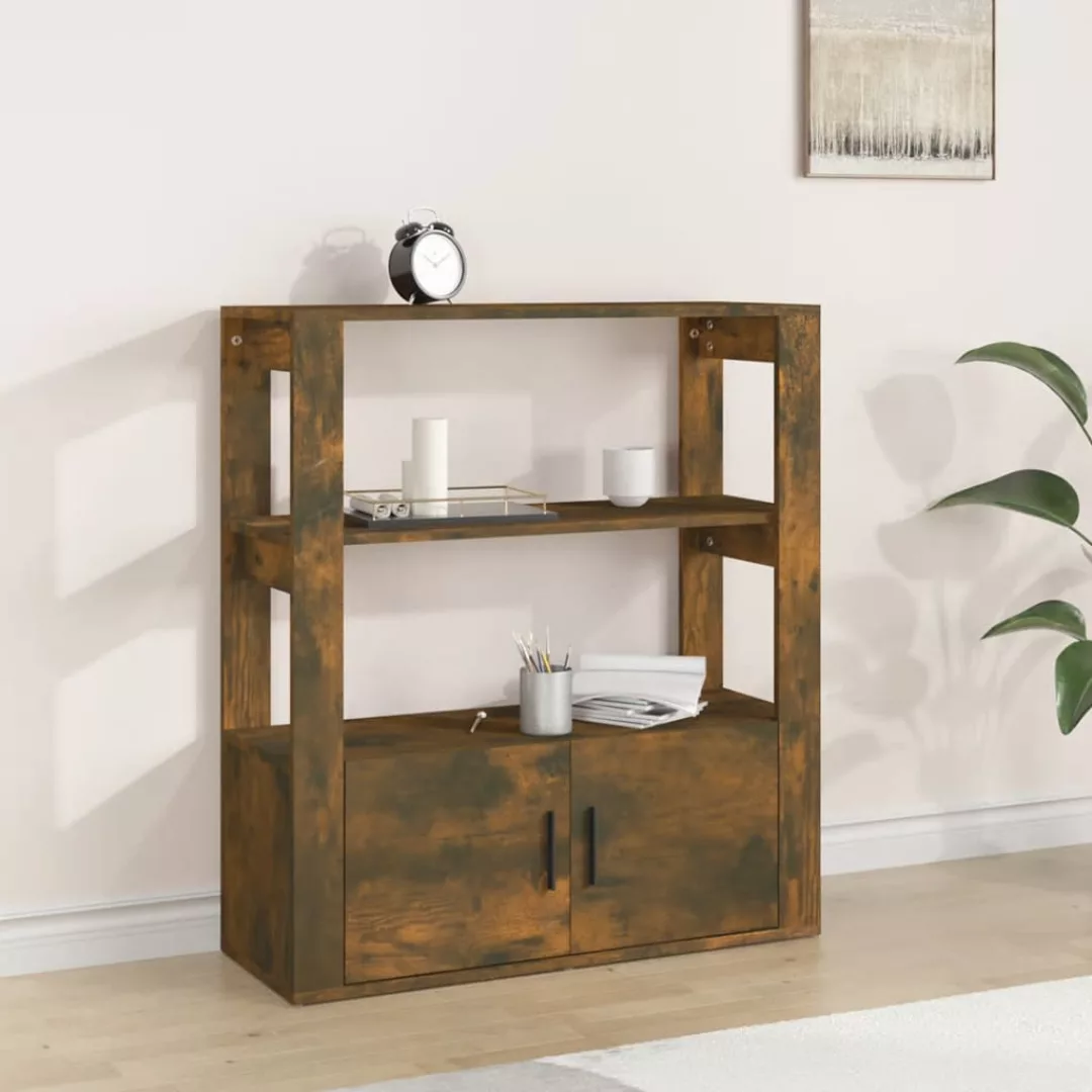 Vidaxl Sideboard Räuchereiche 80x30x90 Cm Holzwerkstoff günstig online kaufen