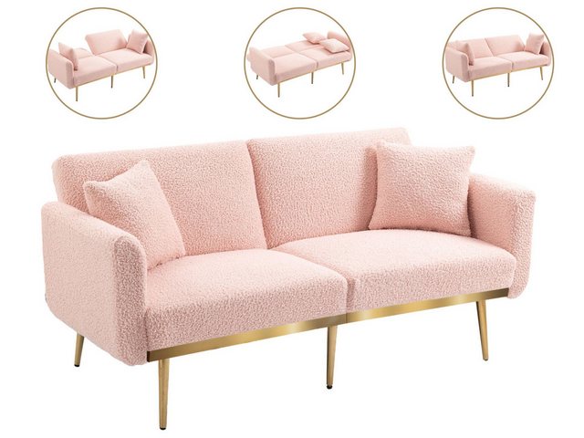 SeedWave Schlafsofa Verstellbares Faltsofa für 3 Personen in Velvet, Doppel günstig online kaufen