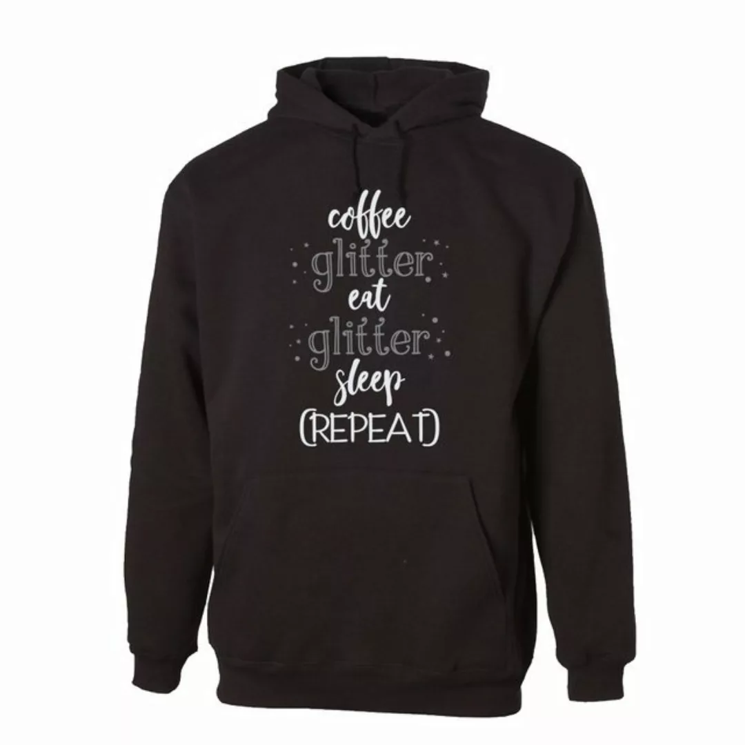 G-graphics Hoodie Coffee – glitter – Eat – glitter – Sleep (repeat) mit tre günstig online kaufen