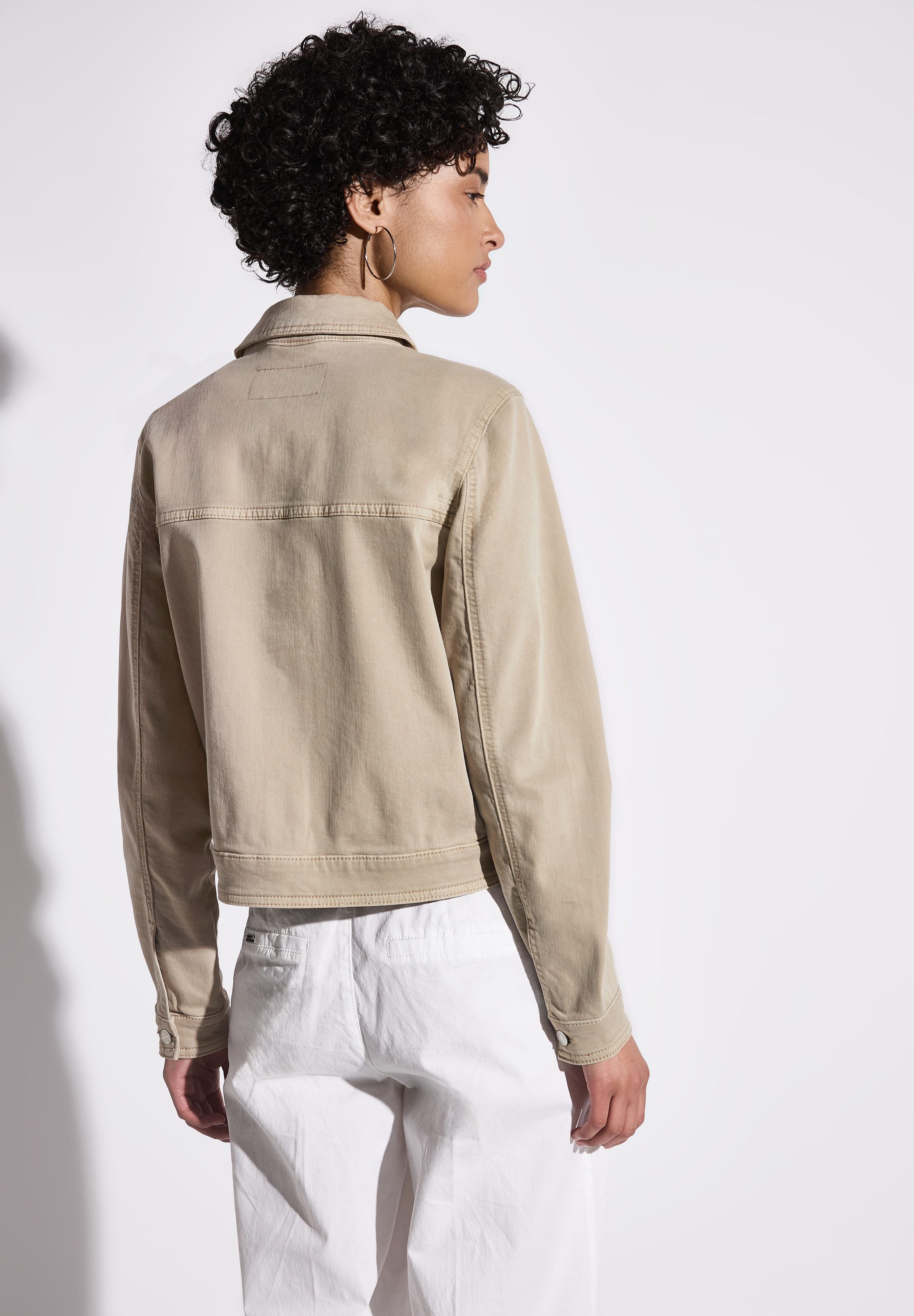 STREET ONE Jeansjacke, ohne Kapuze, mit Knopfleiste günstig online kaufen